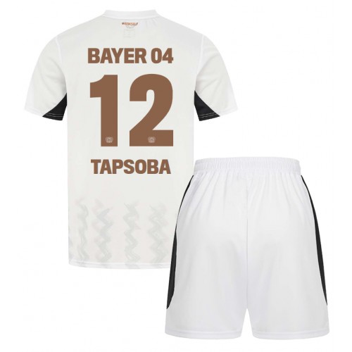 Bayer Leverkusen Edmond Tapsoba #12 Gostujuci Dres za djecu 2024-25 Kratak Rukav (+ Kratke hlače)